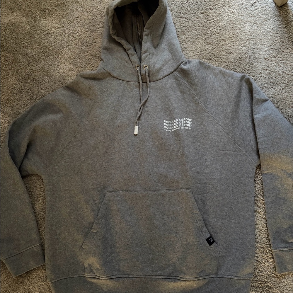 The Unicorn X Sport Men's Gray Hooded Sweatshirt - Picture 2 of 5